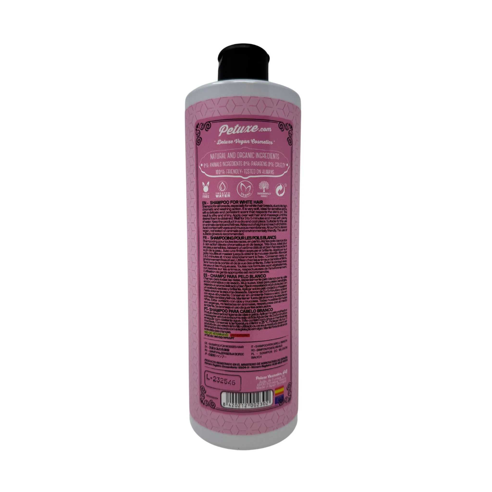 Champú pelo blanco 500ml - Imagen 3