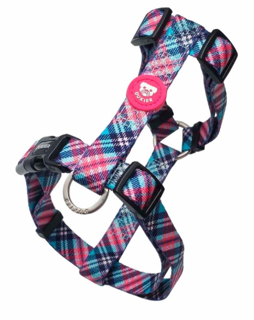 Arnés Clásico Colección Tartán Pink Dukier