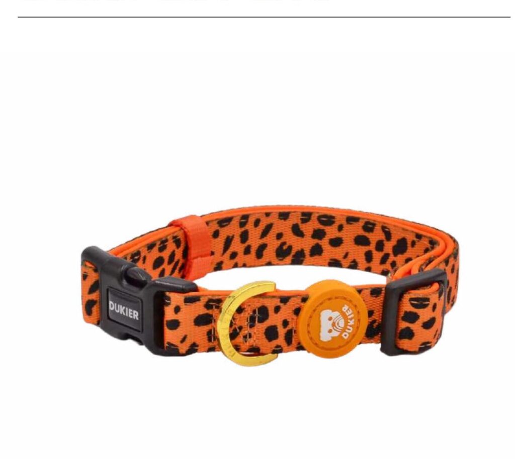 Collar de Perro Colección Cheetah Gold Dukier